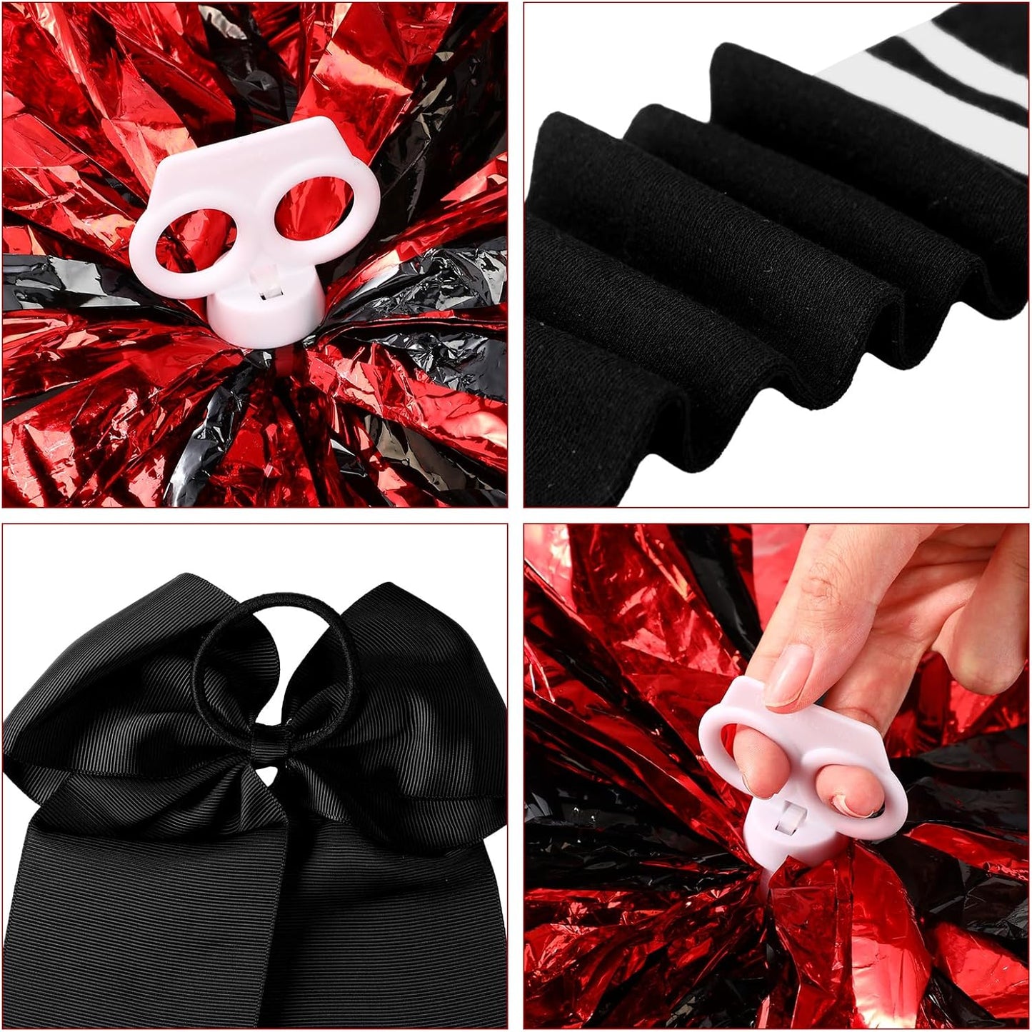 Liitrsh Cheerleader Costume Girls Cheerleading Halloween Cosplay Scary Outfit Bloody Dress Accessories for Party