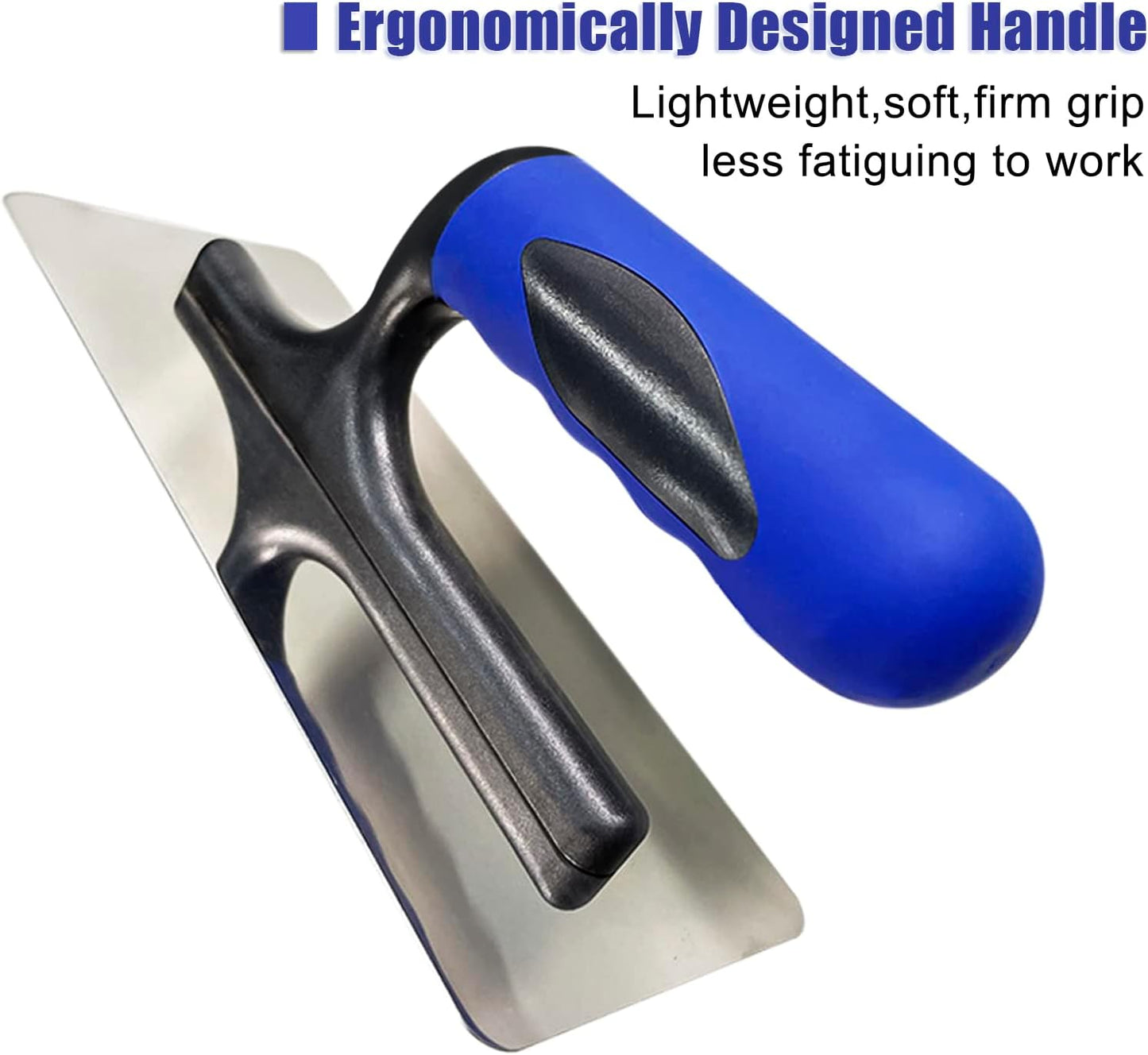 Stainless Steel Venetian Plaster Trowel 2 PC (Small: 200mm x 80mm & Medium: 240mm x 100mm) Paint Plastering Finishing Hand Tools