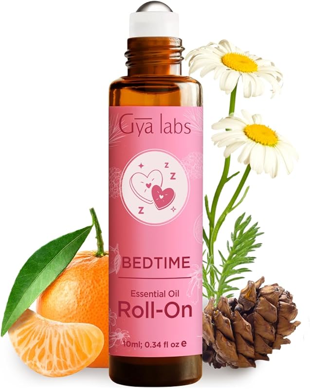 Gya Labs Peace Essential Oil Roll on - 100% Pure Natural Calming Oil for Fatigue, Blend with Patchouli, Frankincense, Aromatherapy Relaxation Gifts for Women and Men, Travel Size (0.34 Fl Oz)