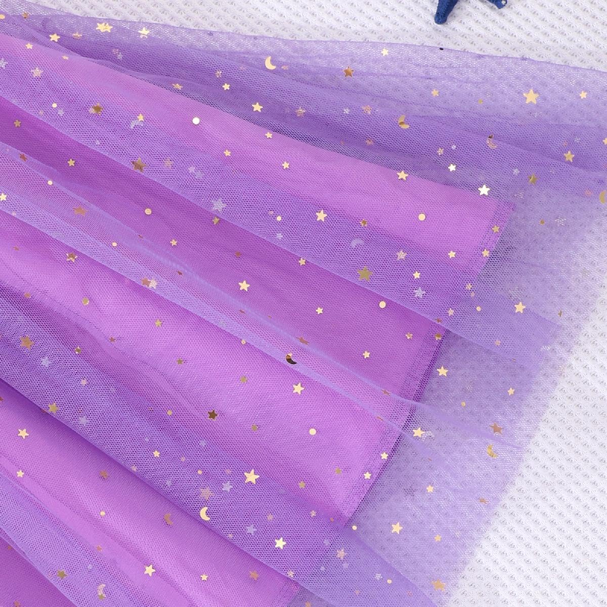Little Girls Tulle Tutu Dress - Toddler Kids Flutter Sleeve Princess Sundress Casual Summer Outfit Clothes for 2-7Y