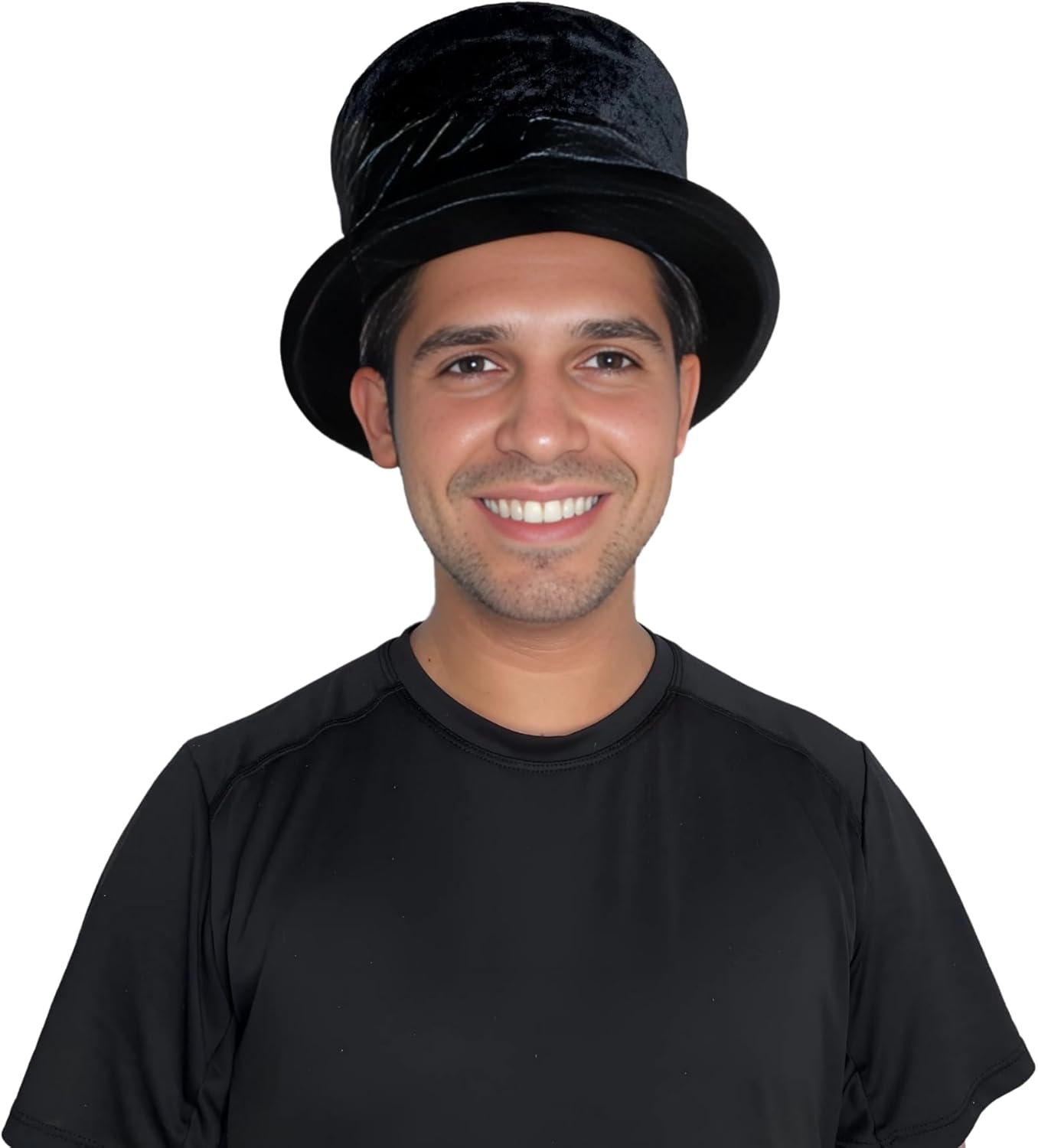 Black Collapsible Folding Top Hat – Magicians, Dancers, and Theater Performances, Perfect for Adults.