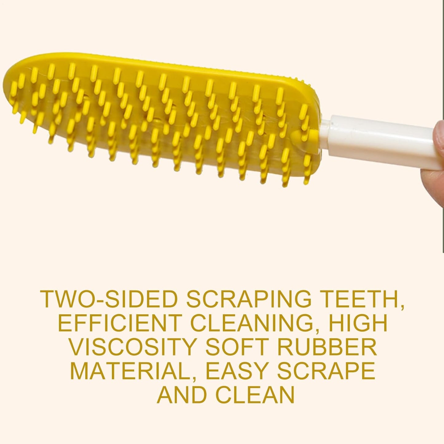 Pet Grooming Comb, Cats Deshedding Brush, 22x9.5x5cm, Ergonomic Non-Slip Handle, Ice Cream Shape Detanglers, Soft Bristles Design for Home Salon Use Puppies and Small Breeds