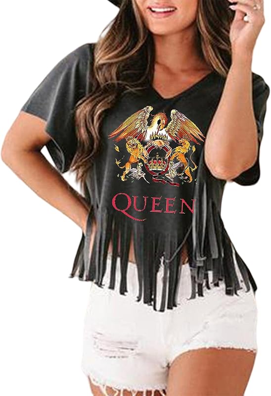 Nashville Tshirt for Women Country Concert Fringe Tops Country Music Shirts Short Sleeve Cowgirl Graphic Tees