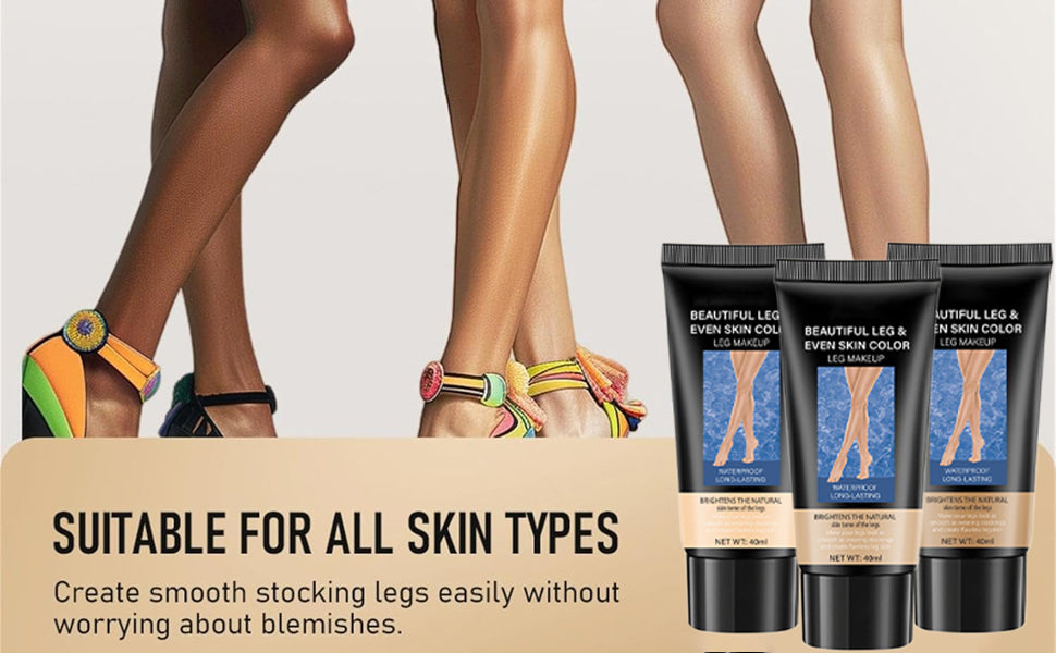 Dulele Leg and Body Makeup Foundation, Waterproof Leg & Body Tattoo Scar Cover up, Body Coverage Tattoo Concealer, No Transfer, Covers Varicose Veins for All Skin Tones (Bronze, M)