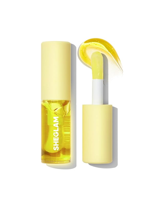 SHEGLAM Jelly Wow Hydrating Non-Sticky Lip Oil Moisturizing Plumping Lip Gloss - Green Apple Envy
