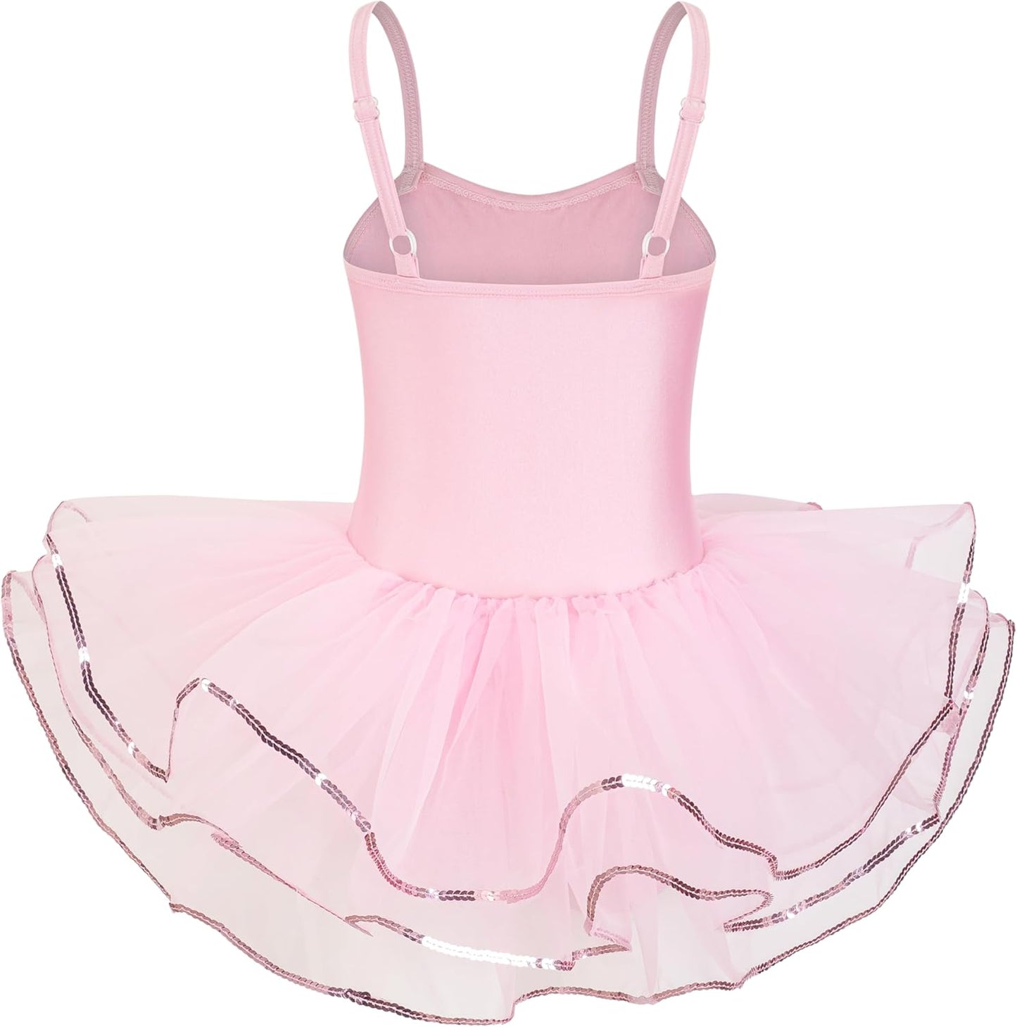 Enchanta Olivia Girls Sequin Leotard Dress Costumes. Ballet Leotards Tutu Dress Ballerina Outfit Dance Costume for Kids - TrendyLookz