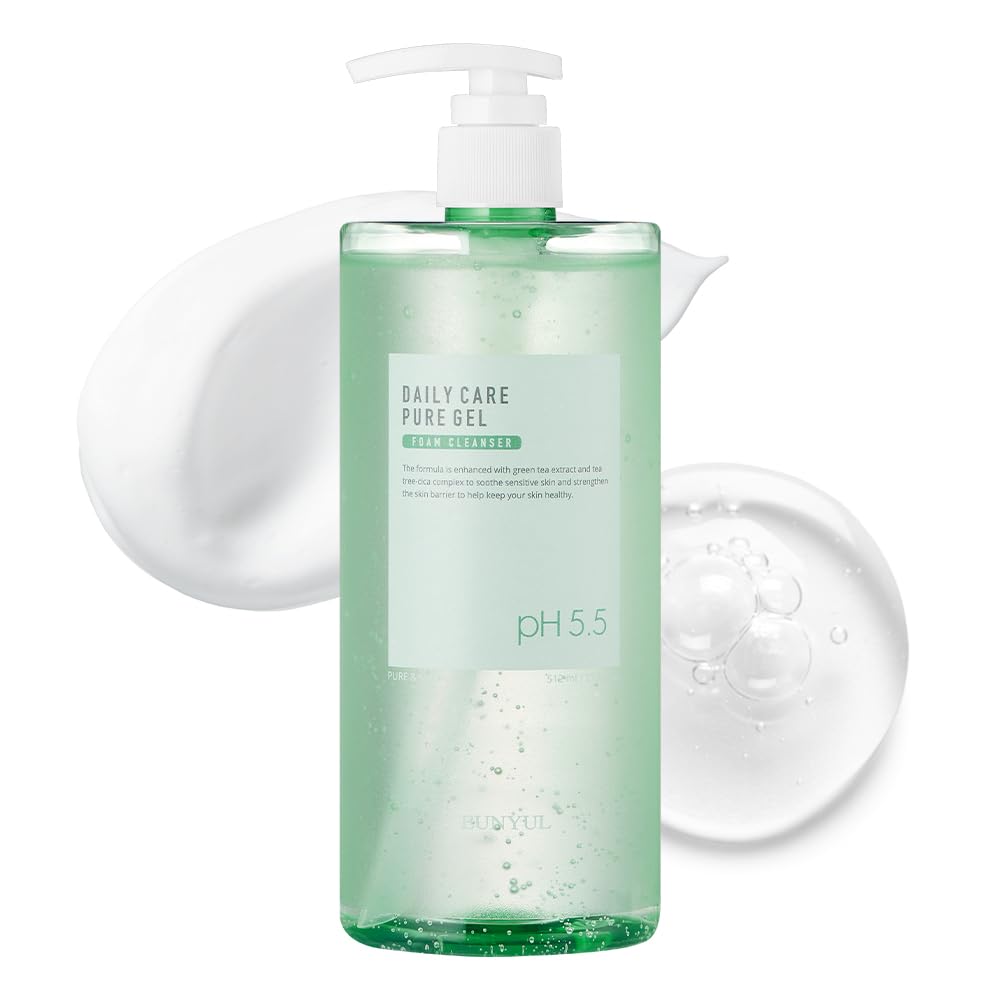 EUNYUL Daily Care Pure Gel Foam Cleanser 17.3 fl. Oz. pH 5.5 Gel with Pump type Large Size Face Wash - TrendyLookz
