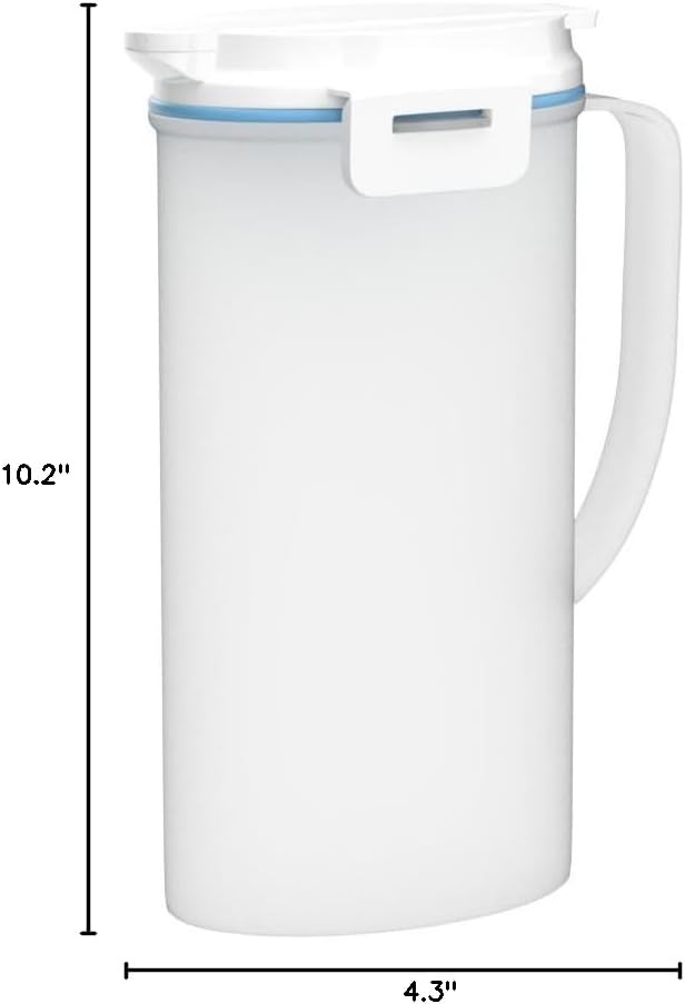Asvel D-202 Water Pitcher, Drink Bio, White 8231