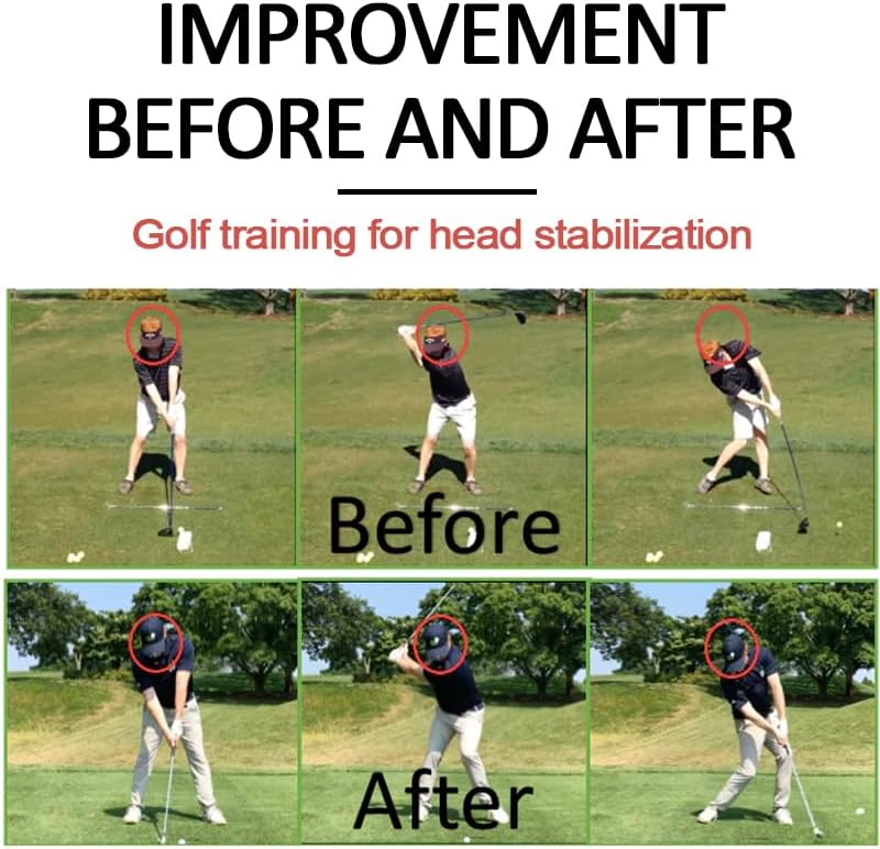 Golf Swing Trainer Head Stability and Consistency in Swing Training Aids for Golfers Golf Portable Posture Correction Tool Swing Aids Golf Equipment Indoor
