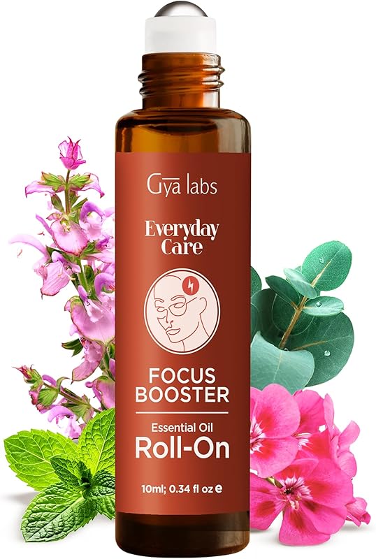 Gya Labs Peace Essential Oil Roll on - 100% Pure Natural Calming Oil for Fatigue, Blend with Patchouli, Frankincense, Aromatherapy Relaxation Gifts for Women and Men, Travel Size (0.34 Fl Oz)