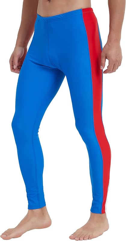 Ubestyle UPF 50+ Men's Active Surfing Water Leggings Swim Pants Swim Tights Beach Pants Sun Protective