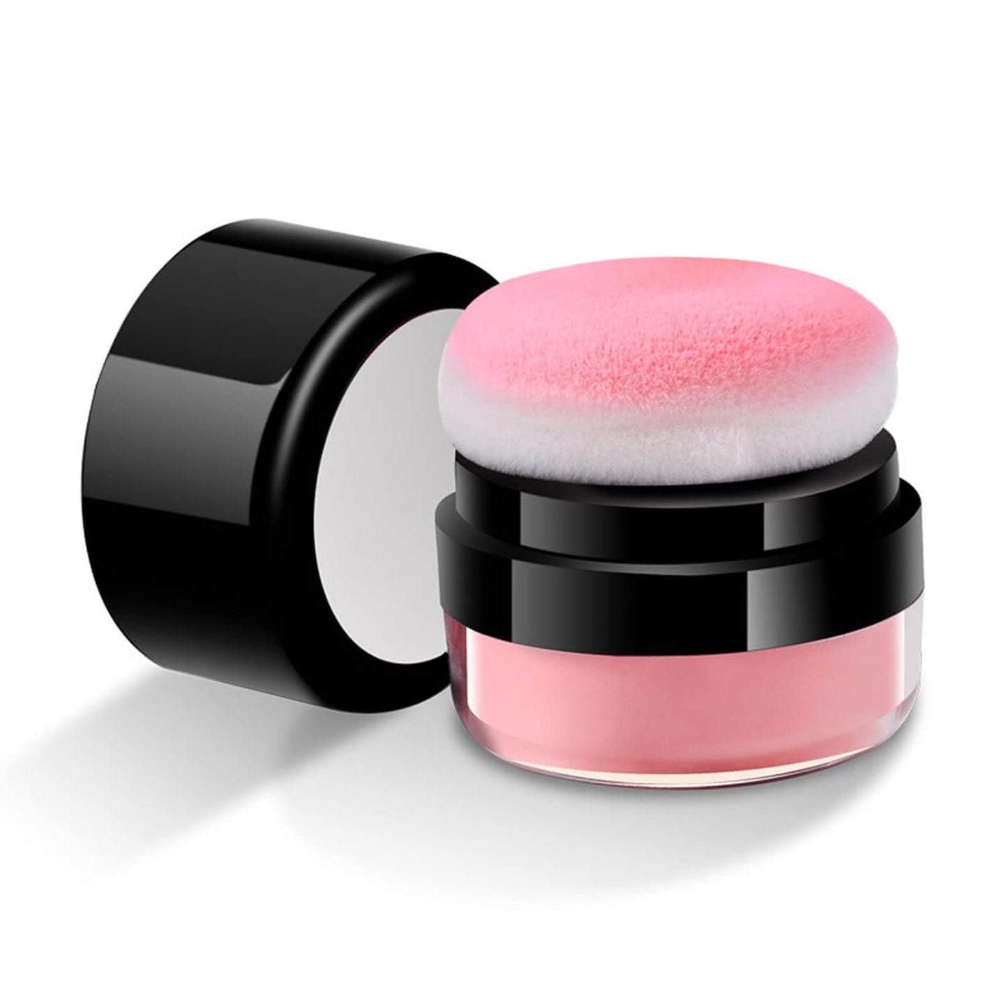 Charm Kiss Loose Powder Blush Air Cushion Natural Blusher Bright Shimmer Face for Cheek Highly Pigmented Makeup Easy to Blend Blushin, All Day Wear(01#) 01# Coral Pink 5 grams