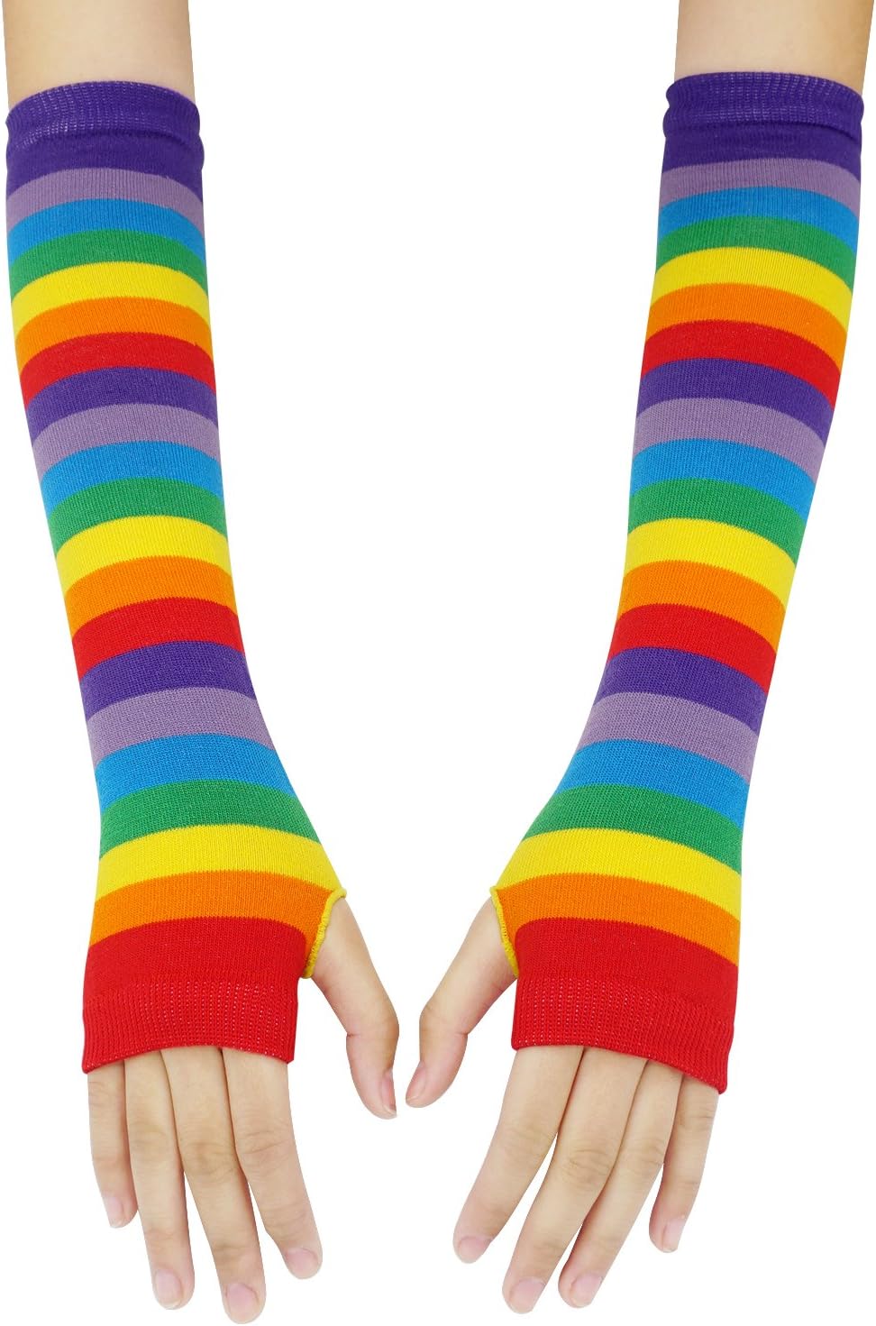 Bienvenu Punk Gothic Rock Long Arm Warmer Fingerless Gloves