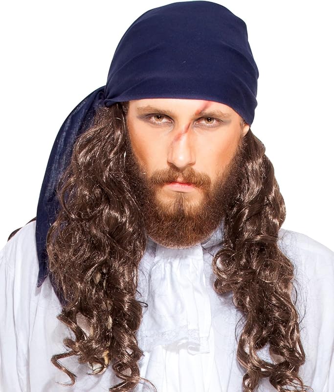 ThePirateDressing Pirate Medieval Renaissance Halloween Costume Linen Triangle Bandana