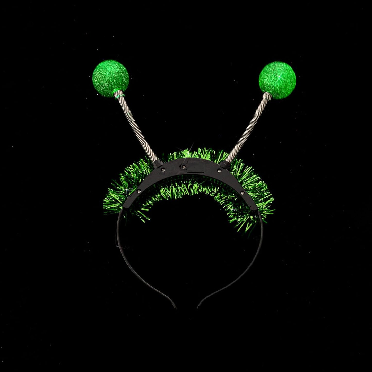 Blue Themed Light Up Alien Headband With Replaceable Battery Hair Decoration Headwear Great For Birthdays Party