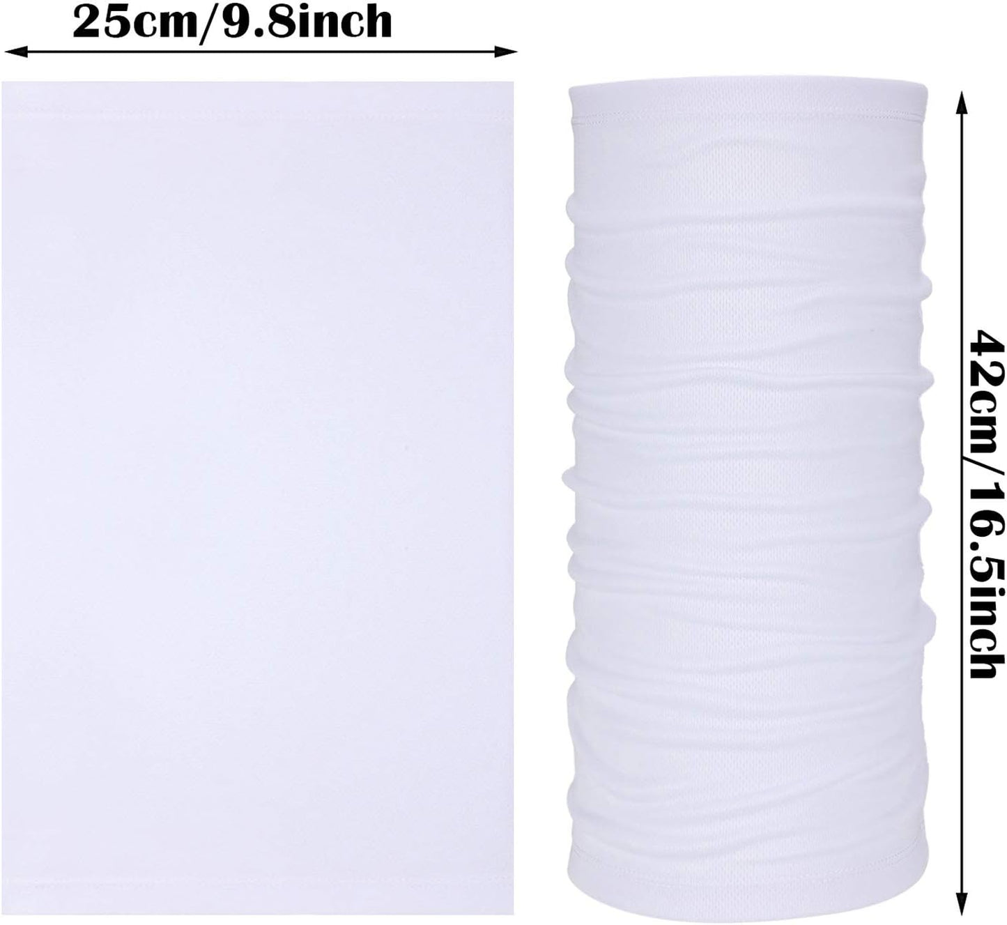 Geyoga 6 Pieces Summer UV Protection Cooling Neck Gaiter Face Clothing Neck Gaiter Mask Scarf Sunscreen Breathable Bandana - TrendyLookz