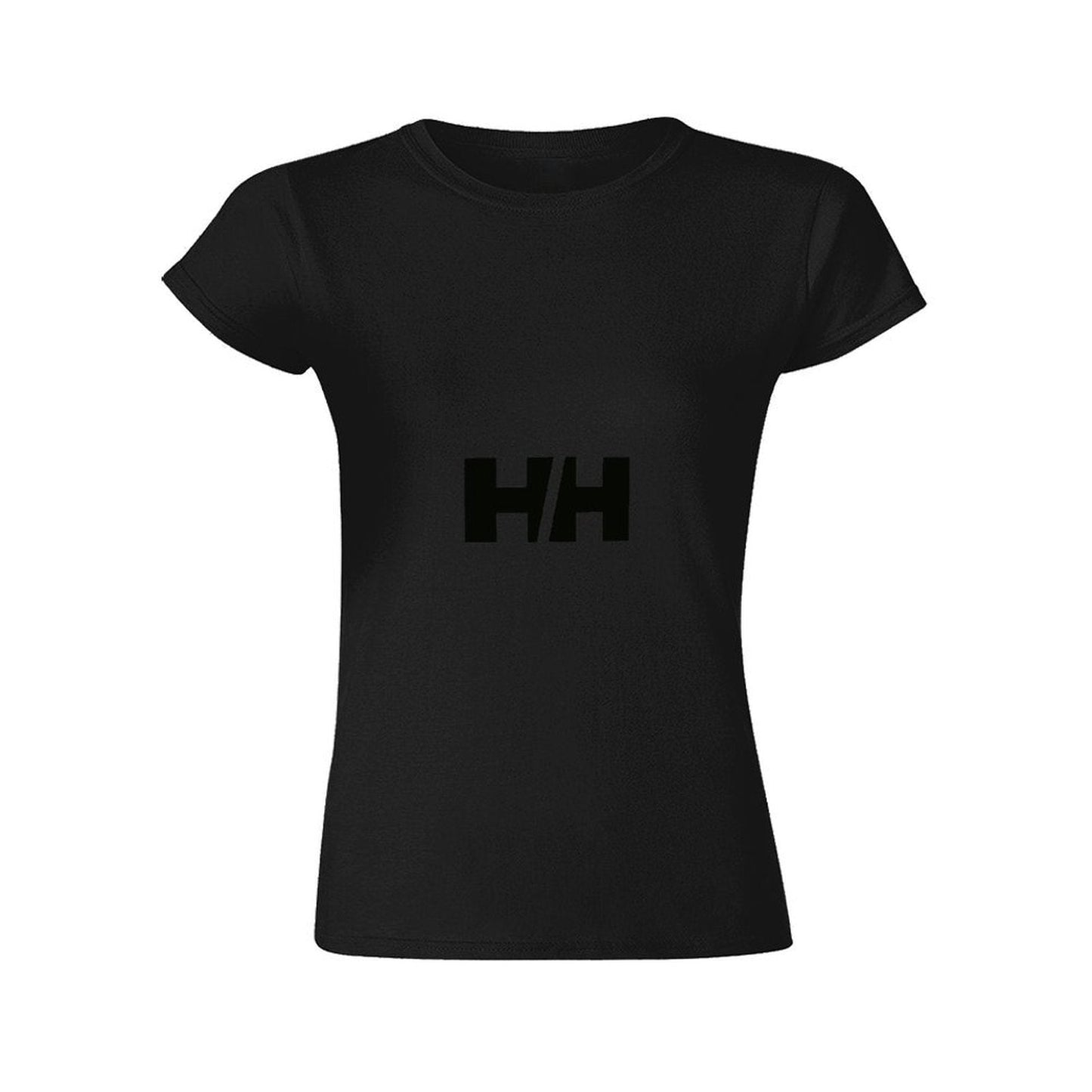 Gildan T-shirt Women Helly Hansen Brand Logo Spring and Summer Round Neck Short - sleeved Tops Women's Casual Sports T-shirt - TrendyLookz