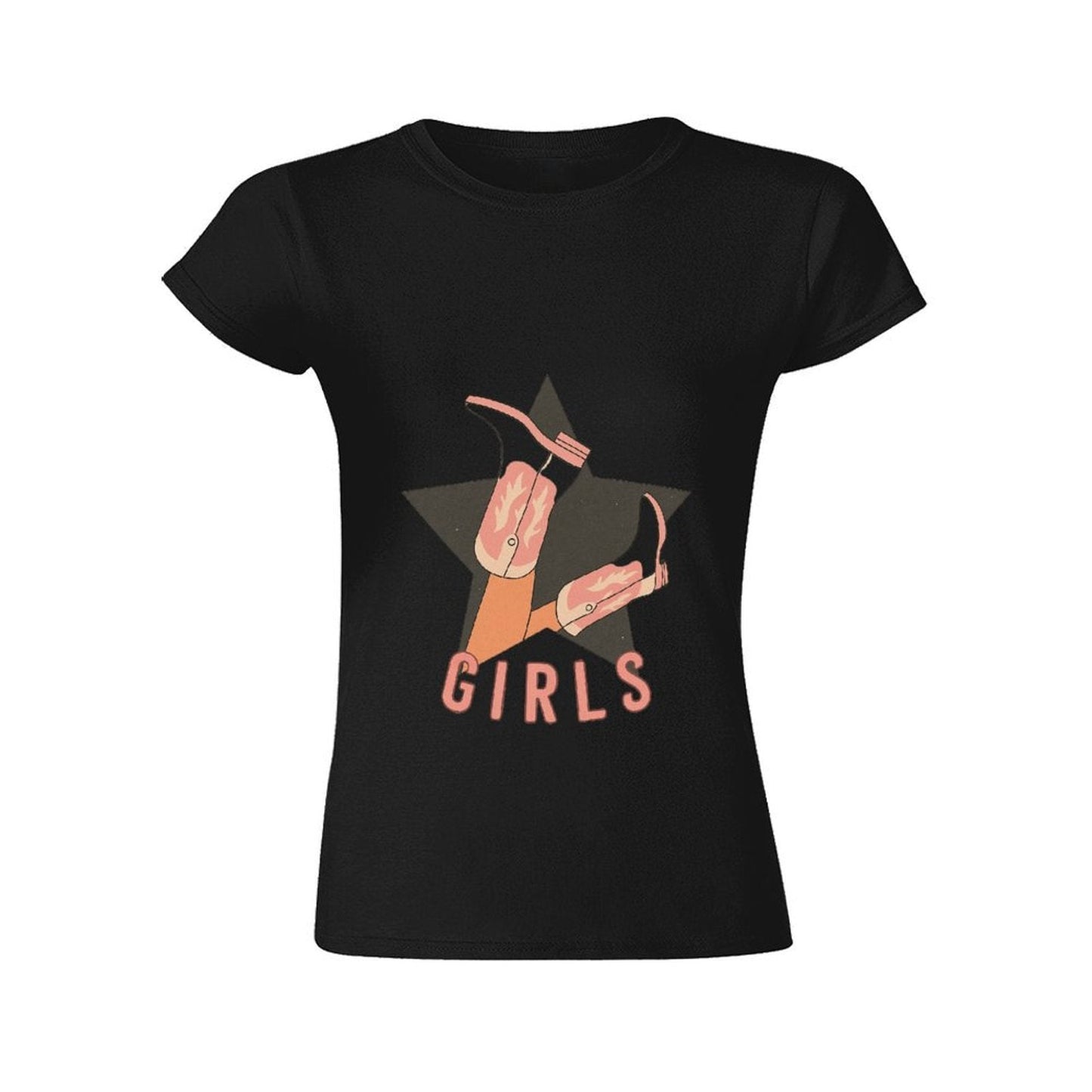 Gildan T-shirt Women Image - 0011 - U1 Spring and Summer Round Neck Short - sleeved Tops Women's Casual Sports T-shirt - TrendyLookz