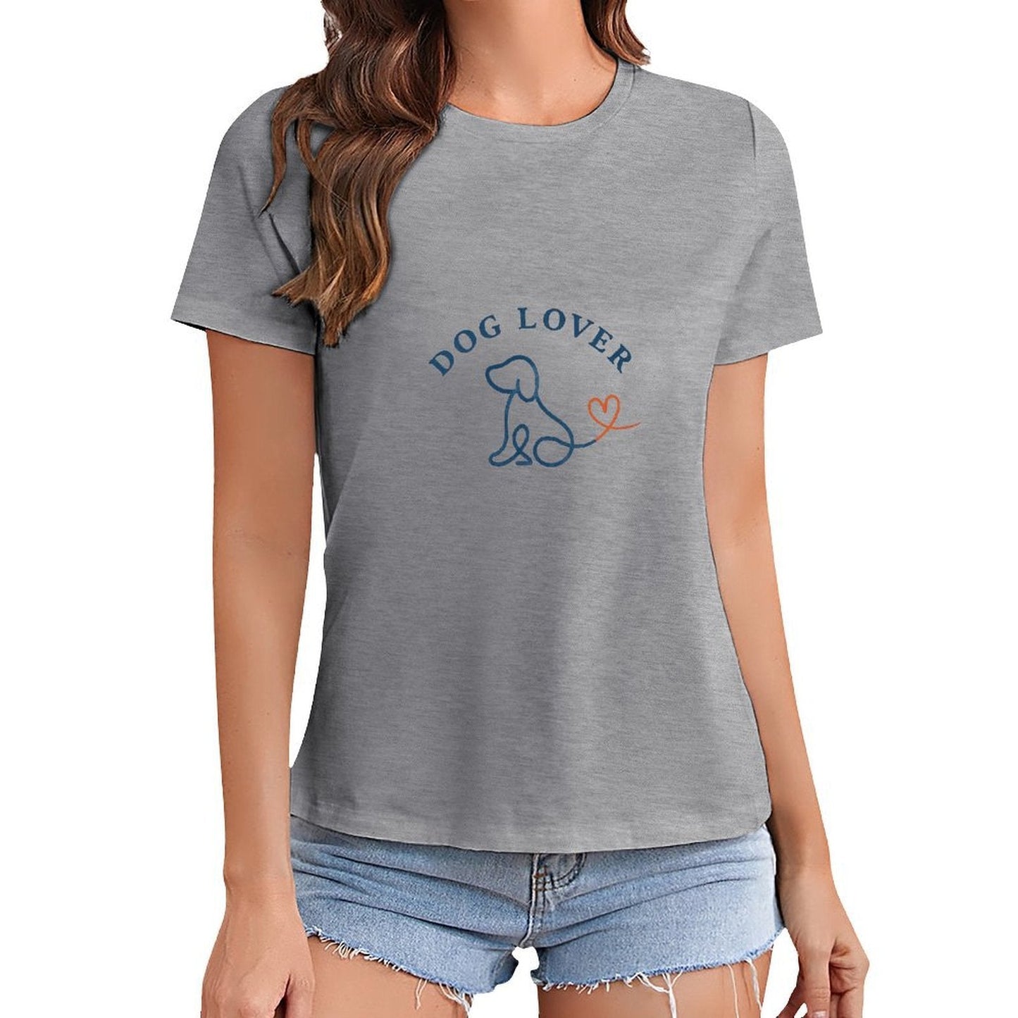 Gildan T-shirt Women Loyalty And Love Logo - U1 Spring and Summer Round Neck Short - sleeved Tops Women's Casual Sports T-shirt - TrendyLookz