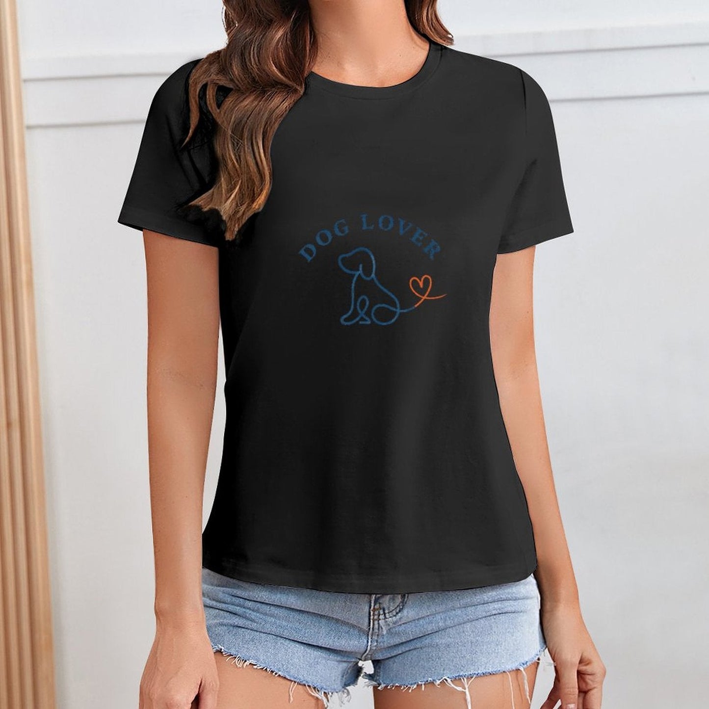 Gildan T-shirt Women Loyalty And Love Logo - U1 Spring and Summer Round Neck Short - sleeved Tops Women's Casual Sports T-shirt - TrendyLookz