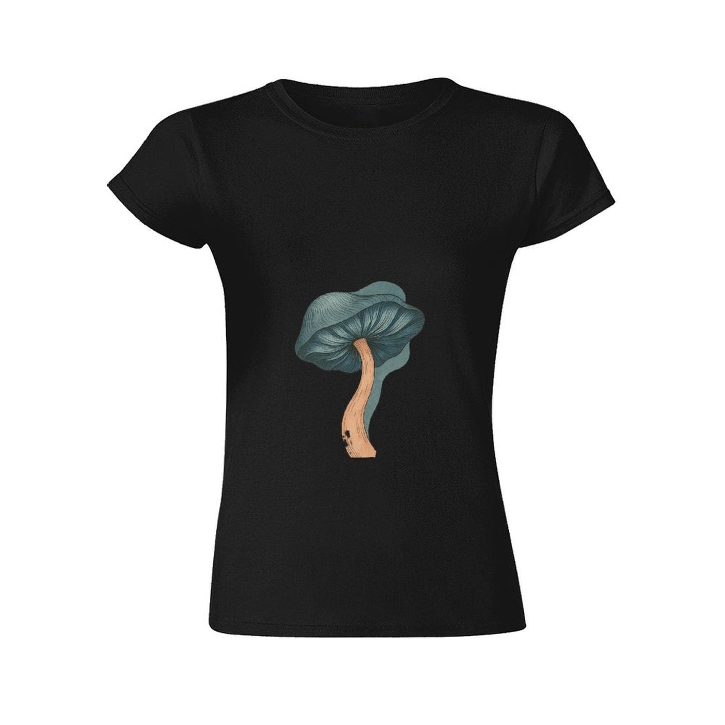 Gildan T-shirt Women Psychedelic Mushroom Art Spring and Summer Round Neck Short - sleeved Tops Women's Casual Sports T-shirt - TrendyLookz