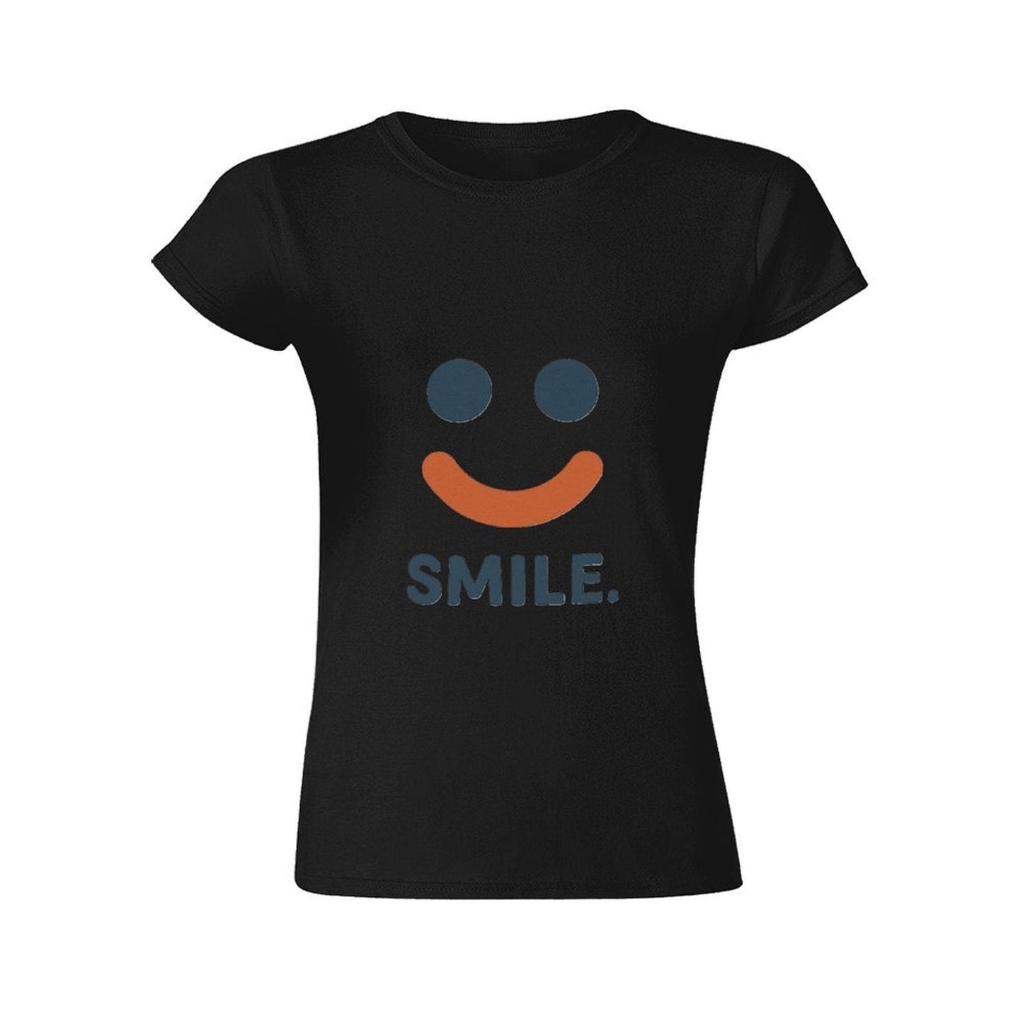 Gildan T-shirt Women Simple Smile Reminder - U1 Spring and Summer Round Neck Short - sleeved Tops Women's Casual Sports T-shirt - TrendyLookz