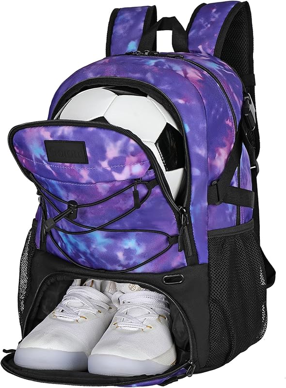 Goloni Soccer Backpack,Basketball Backpack with Ball Compartment & Shoe Compartment,Backpack for Basketball,Soccer - TrendyLookz