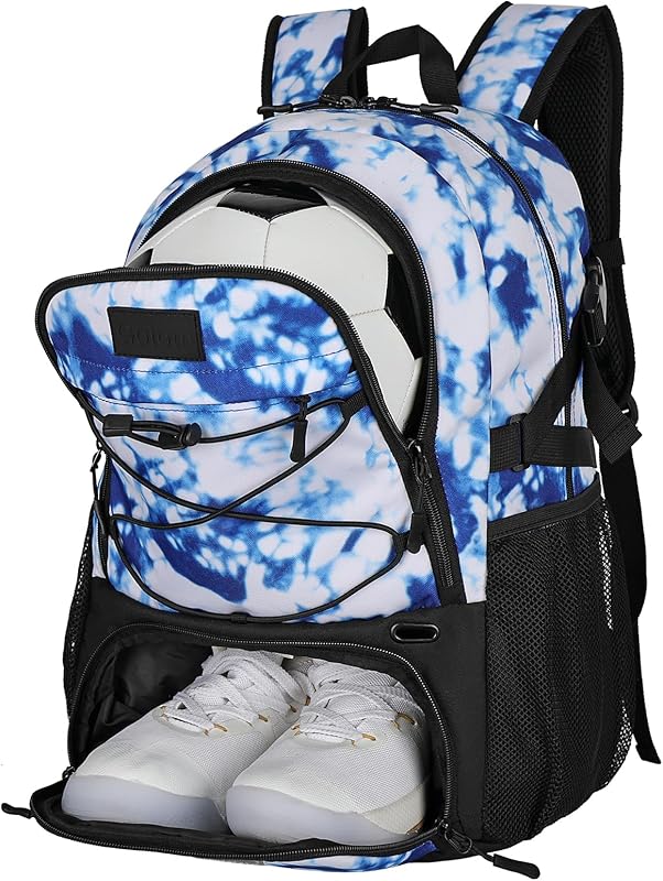 Goloni Soccer Backpack,Basketball Backpack with Ball Compartment & Shoe Compartment,Backpack for Basketball,Soccer - TrendyLookz