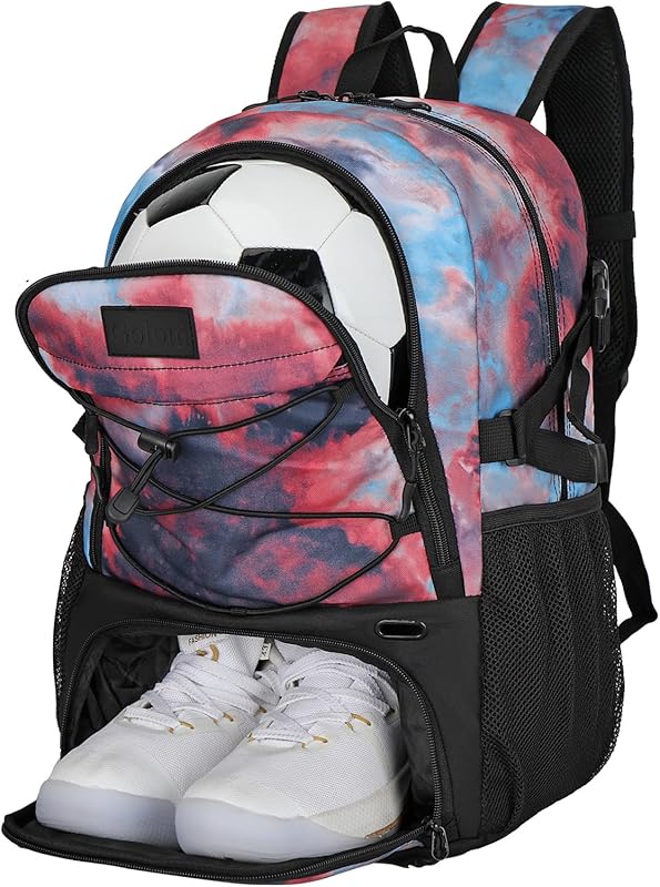 Goloni Soccer Backpack,Basketball Backpack with Ball Compartment & Shoe Compartment,Backpack for Basketball,Soccer - TrendyLookz