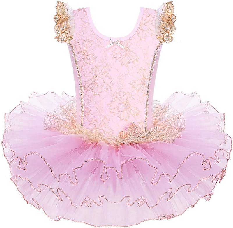 Leotards for Girls Ballet Dance Tutu Skirted Princess Dress 3 - 8 Years - TrendyLookz
