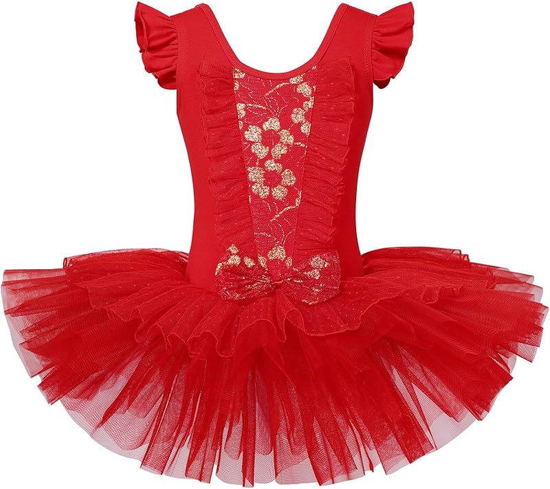 Leotards for Girls Ballet Dance Tutu Skirted Princess Dress 3 - 8 Years - TrendyLookz