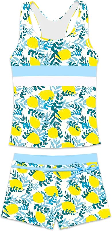 Little Girls' Summer Swimwear Two Piece Boyshort Tankini Kids Swimsuit - TrendyLookz