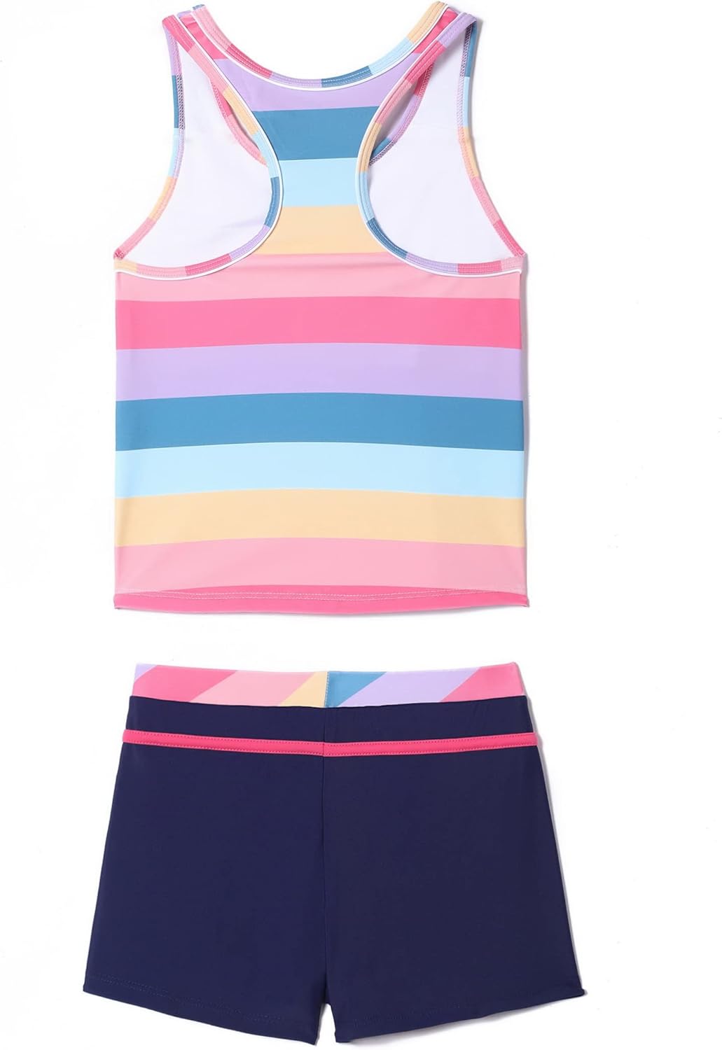 Little Girls' Summer Swimwear Two Piece Boyshort Tankini Kids Swimsuit - TrendyLookz