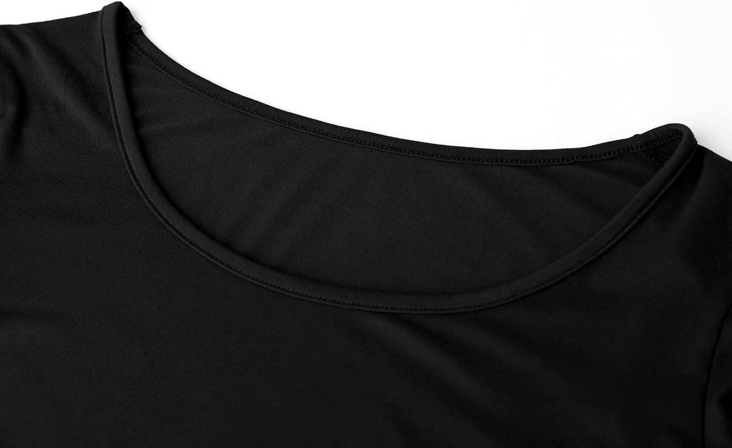 Long Sleeve Crop Tops for Women Workout Basic Clothes for Teen Ladies Fitted Slim Scoop Neck Cute Yoga Shirts - TrendyLookz