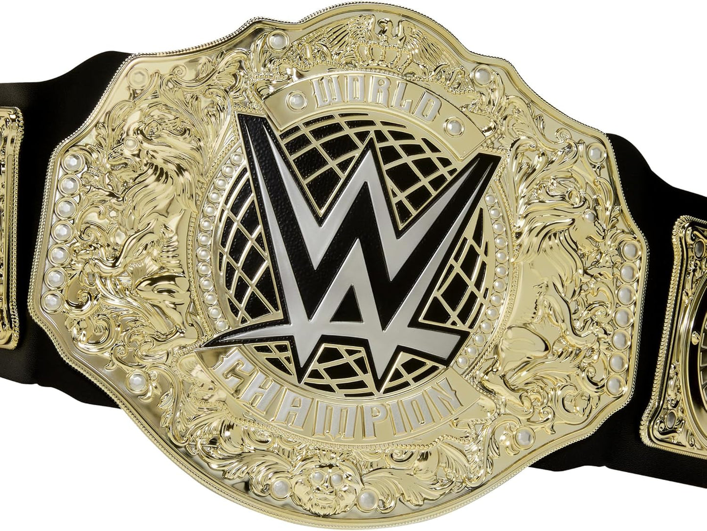 Mattel WWE Championship Title, World Heavyweight Championship Role - Play & Costume Piece, Leather - Like Belt 3+ Feet with One - Time Adjustment - TrendyLookz