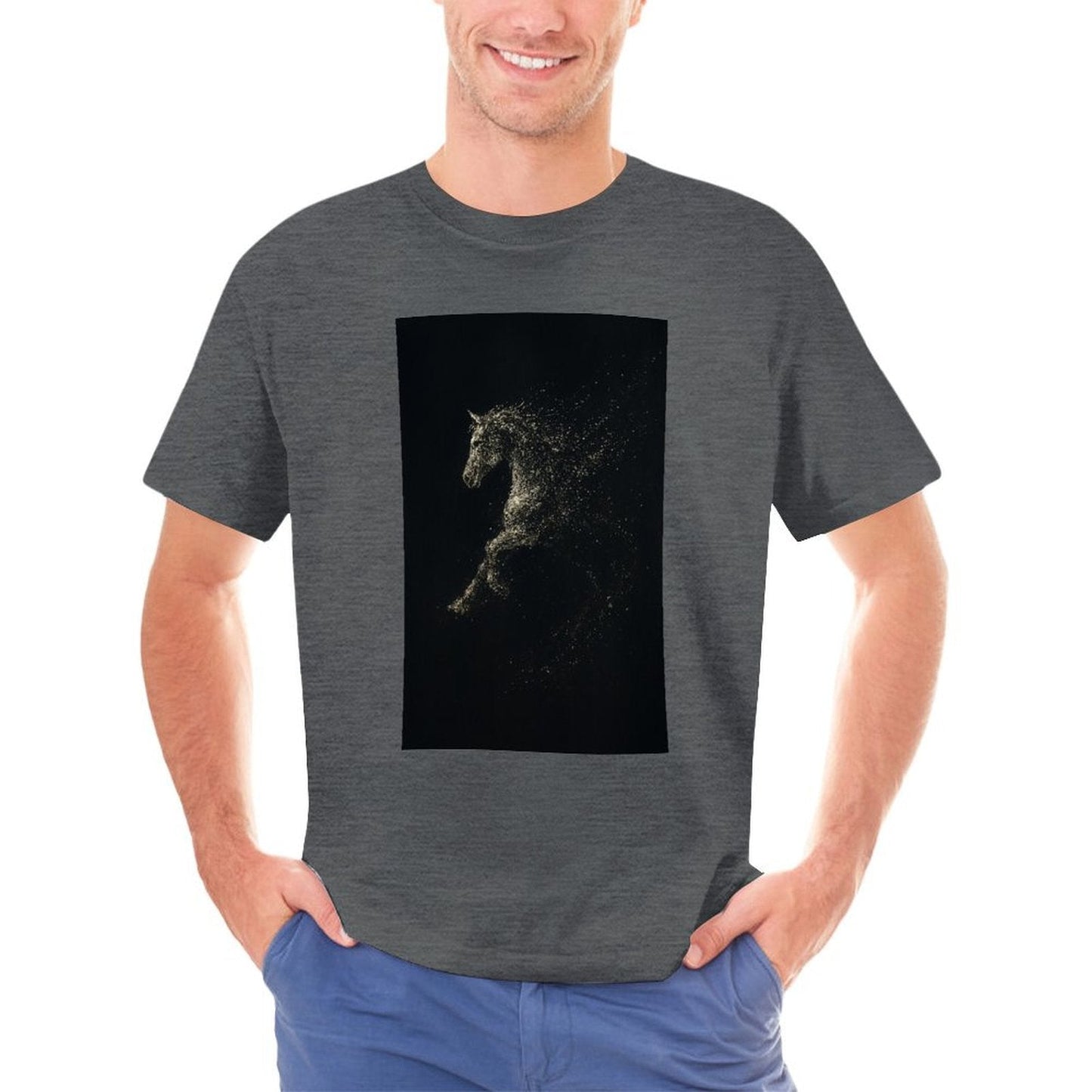 Men's Cotton Short - sleeved T-shirt, Breathable Loose - fitting Casual Summer Top, Suitable for Outdoor Activities and Daily Comfortable Wear, - TrendyLookz