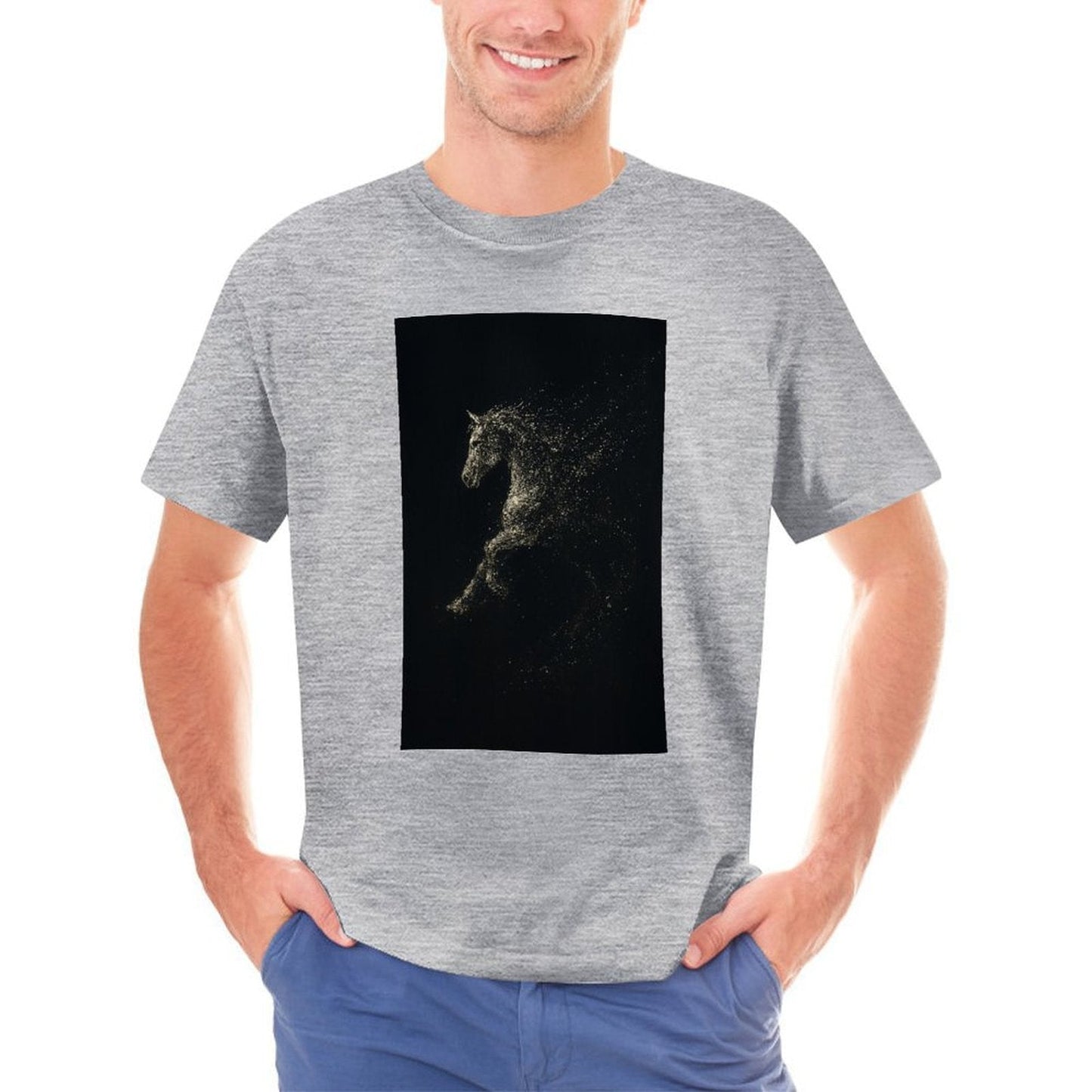 Men's Cotton Short - sleeved T-shirt, Breathable Loose - fitting Casual Summer Top, Suitable for Outdoor Activities and Daily Comfortable Wear, - TrendyLookz