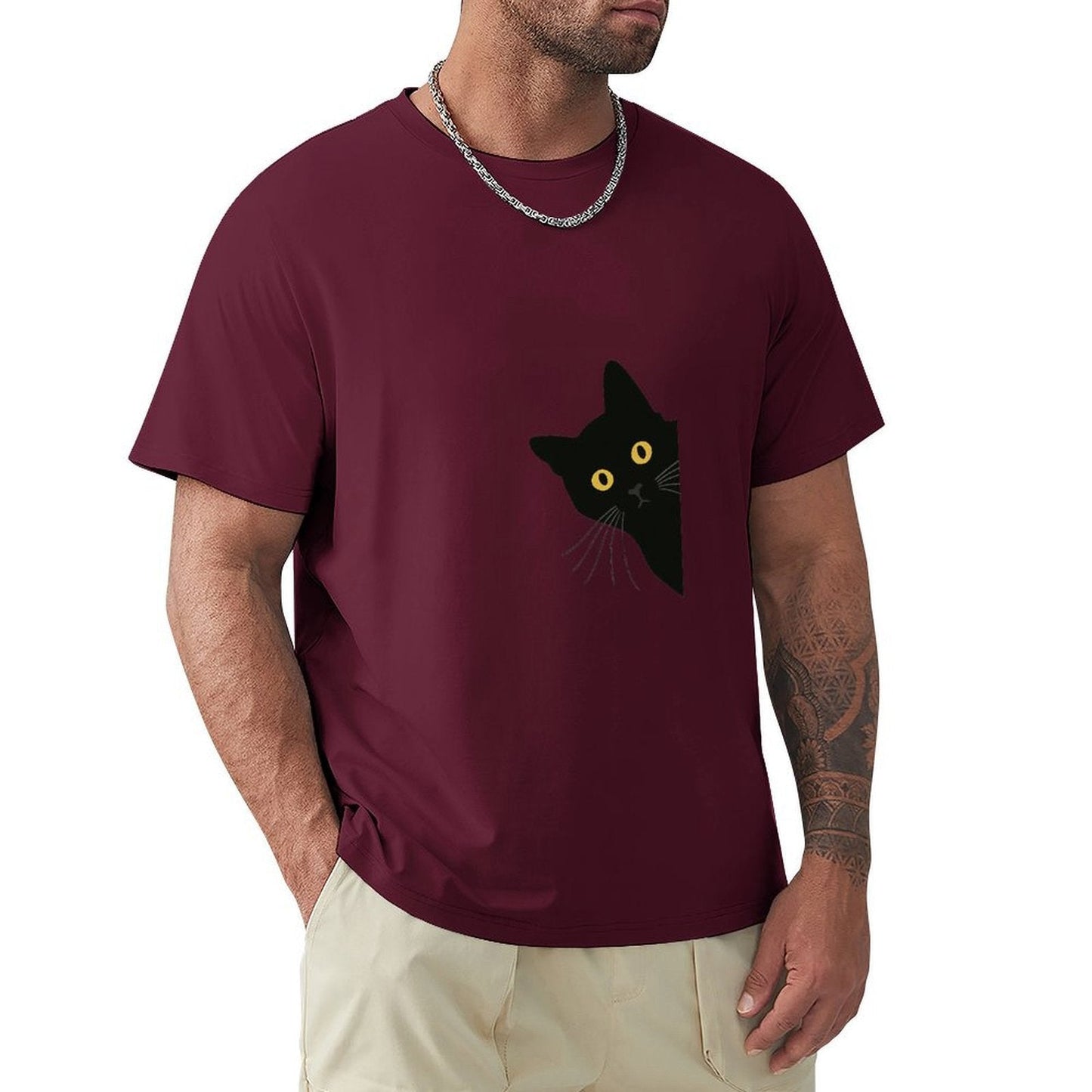 ,Men's Cotton Short - sleeved T-shirt, Breathable Loose - fitting Casual Summer Top, Suitable for Outdoor Activities and Daily Comfortable Wear,Men's T-shirt100%cottonz9ogpb86l6h6 - TrendyLookz