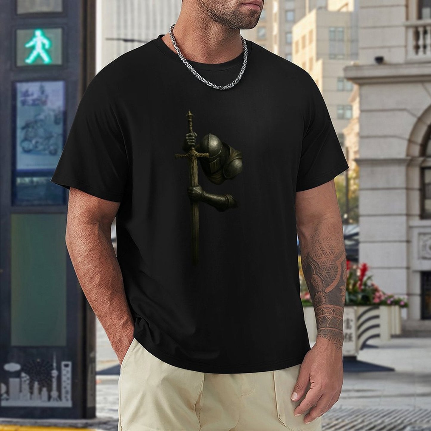,Men's Cotton Short - sleeved T-shirt, Breathable Loose - fitting Casual Summer Top, Suitable for Outdoor Activities and Daily Comfortable Wear,Men's T-shirt100%cottonz9ogpbhbkmgp - TrendyLookz