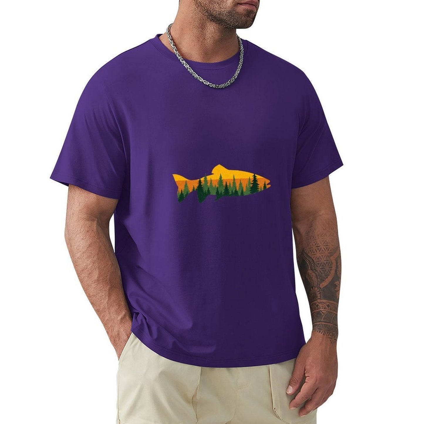 ,Men's Cotton Short - sleeved T-shirt, Breathable Loose - fitting Casual Summer Top, Suitable for Outdoor Activities and Daily Comfortable Wear,Men's T-shirt100%cottonz9og5l1nw8ld - TrendyLookz