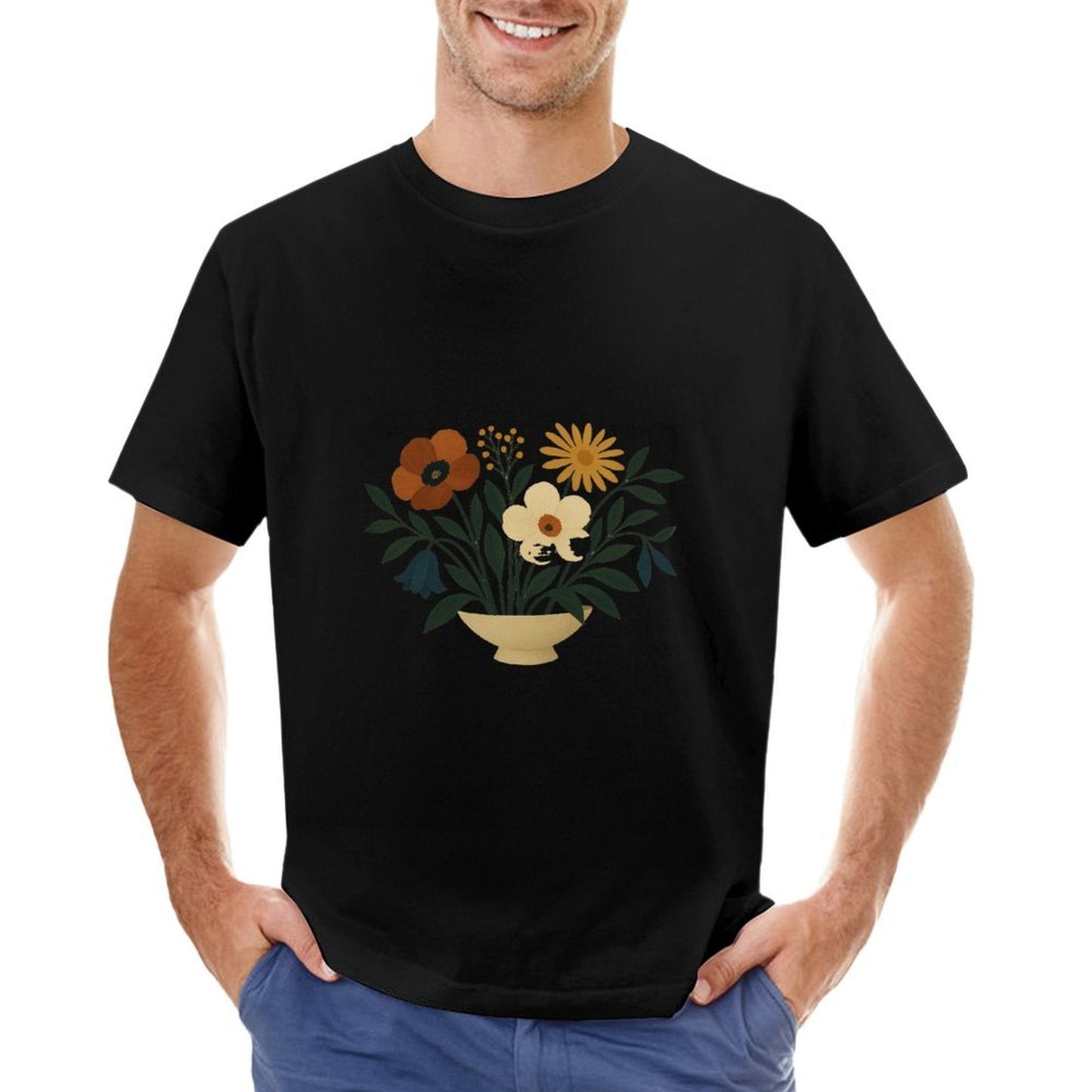 ,Men's Cotton Short - sleeved T-shirt, Breathable Loose - fitting Casual Summer Top, Suitable for Outdoor Activities and Daily Comfortable Wear,Men's T-shirt100%cottonz9og51vz87fc - TrendyLookz