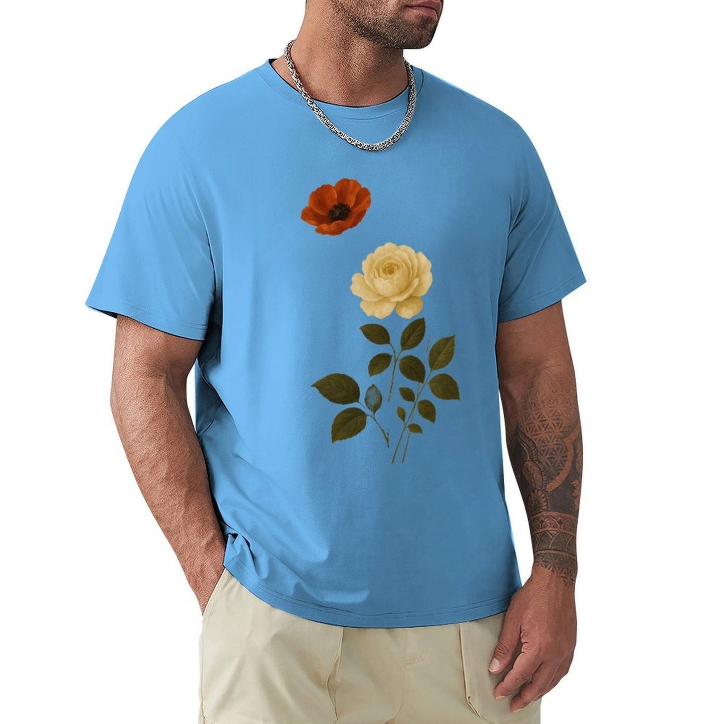 ,Men's Cotton Short - sleeved T-shirt, Breathable Loose - fitting Casual Summer Top, Suitable for Outdoor Activities and Daily Comfortable Wear,Men's T-shirt100%cottonz9ogjy7g9sjc - TrendyLookz