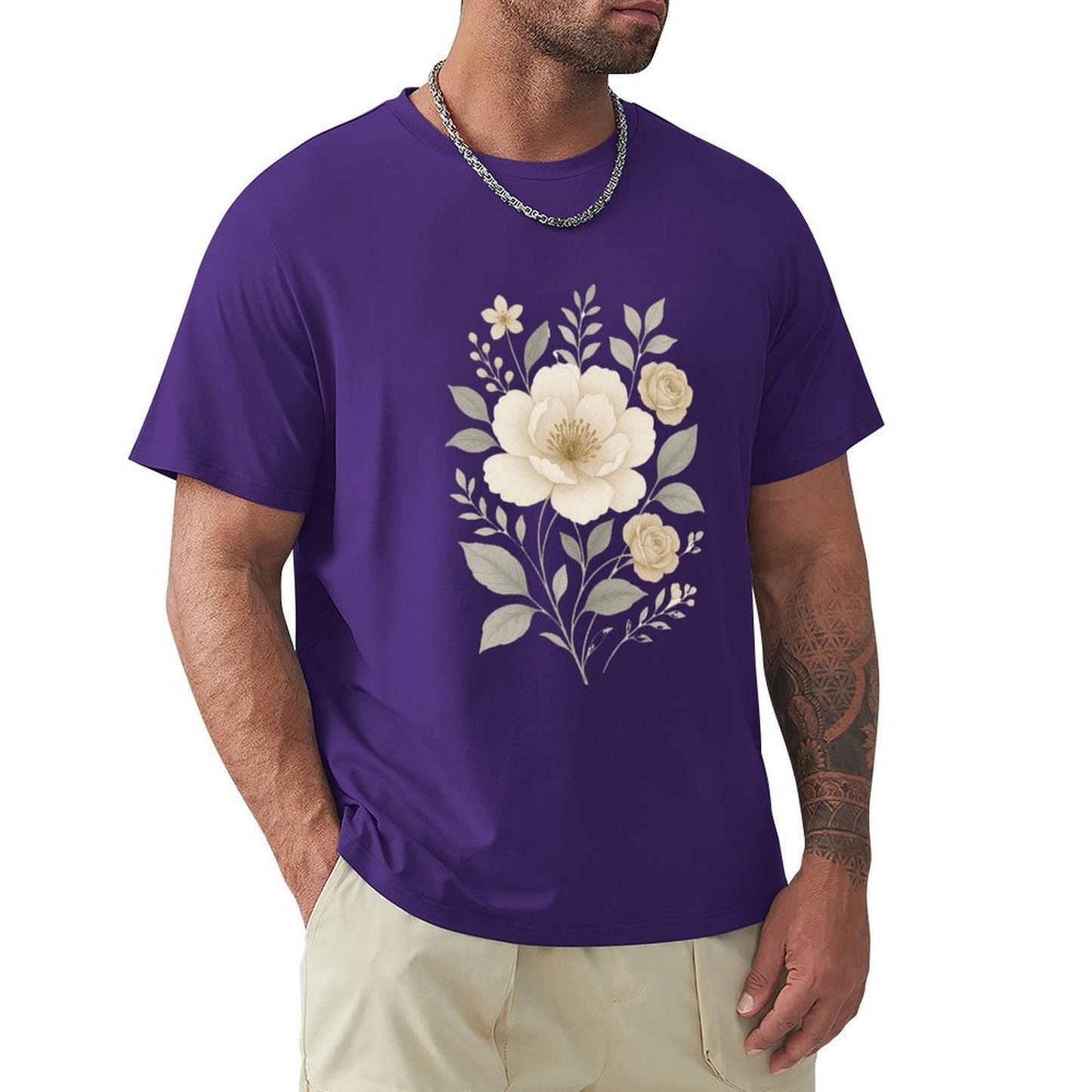 ,Men's Cotton Short - sleeved T-shirt, Breathable Loose - fitting Casual Summer Top, Suitable for Outdoor Activities and Daily Comfortable Wear,Men's T-shirt100%cottonz9ogpbkfv91x - TrendyLookz
