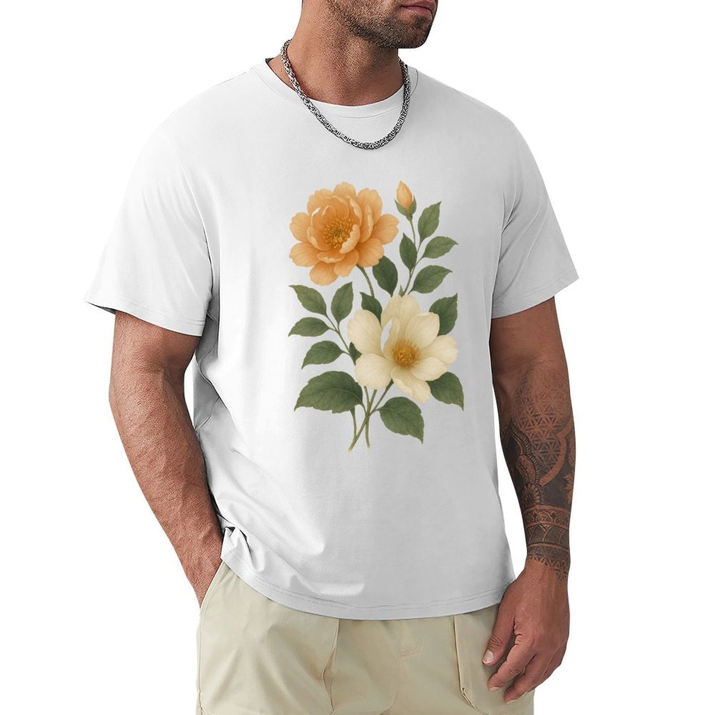 ,Men's Cotton Short - sleeved T-shirt, Breathable Loose - fitting Casual Summer Top, Suitable for Outdoor Activities and Daily Comfortable Wear,Men's T-shirt100%cottonz9ogju8njoye - TrendyLookz