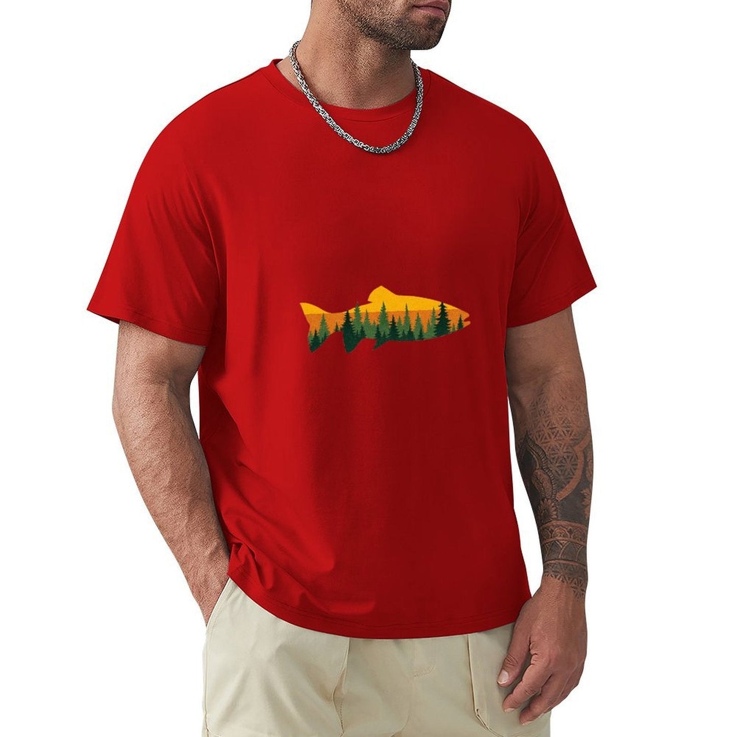 ,Men's Cotton Short - sleeved T-shirt, Breathable Loose - fitting Casual Summer Top, Suitable for Outdoor Activities and Daily Comfortable Wear,Men's T-shirt100%cottonz9og5l1nw8ld - TrendyLookz