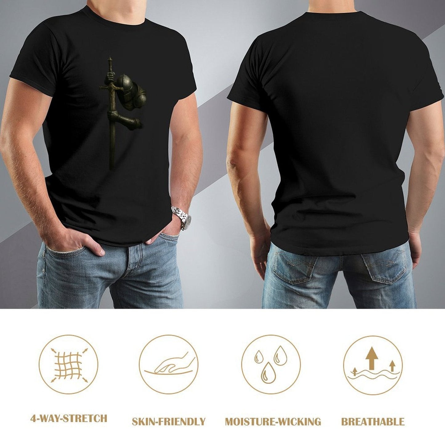 ,Men's Cotton Short - sleeved T-shirt, Breathable Loose - fitting Casual Summer Top, Suitable for Outdoor Activities and Daily Comfortable Wear,Men's T-shirt100%cottonz9ogpbhbkmgp - TrendyLookz