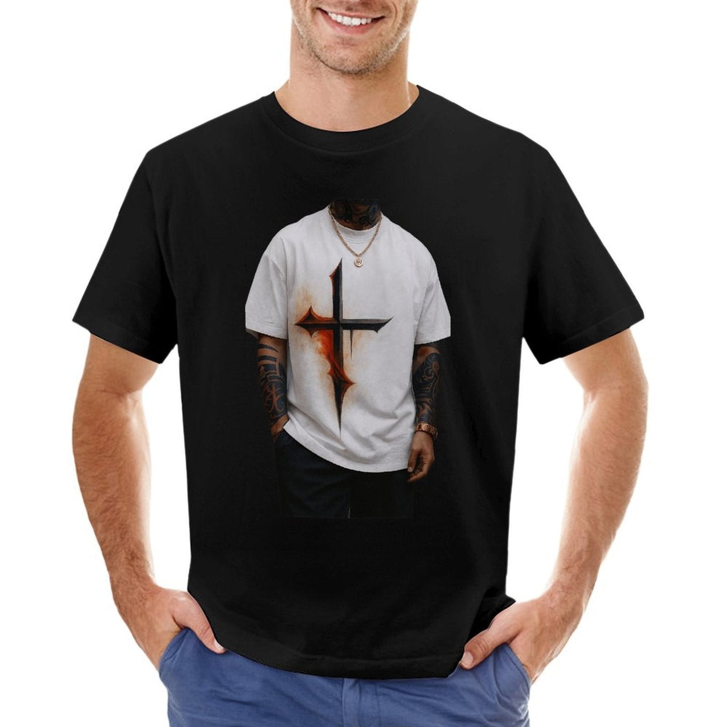 ,Men's Cotton Short - sleeved T-shirt, Breathable Loose - fitting Casual Summer Top, Suitable for Outdoor Activities and Daily Comfortable Wear,Men's T-shirt100%cottonz9ogpgdqn8hv - TrendyLookz