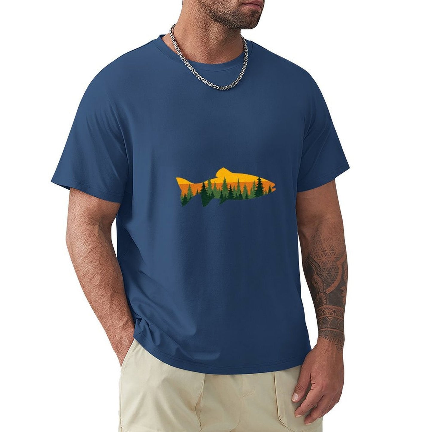 ,Men's Cotton Short - sleeved T-shirt, Breathable Loose - fitting Casual Summer Top, Suitable for Outdoor Activities and Daily Comfortable Wear,Men's T-shirt100%cottonz9og5l1nw8ld - TrendyLookz
