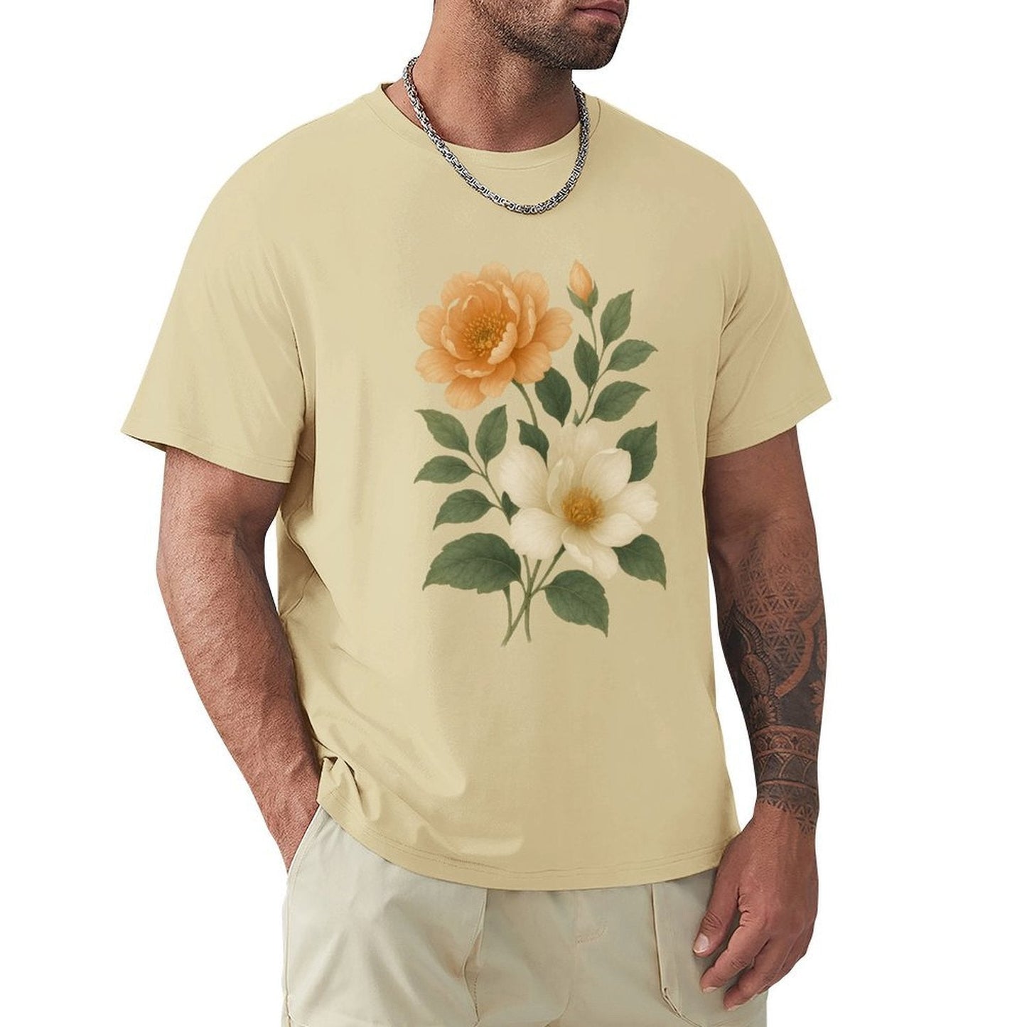 ,Men's Cotton Short - sleeved T-shirt, Breathable Loose - fitting Casual Summer Top, Suitable for Outdoor Activities and Daily Comfortable Wear,Men's T-shirt100%cottonz9ogju8njoye - TrendyLookz