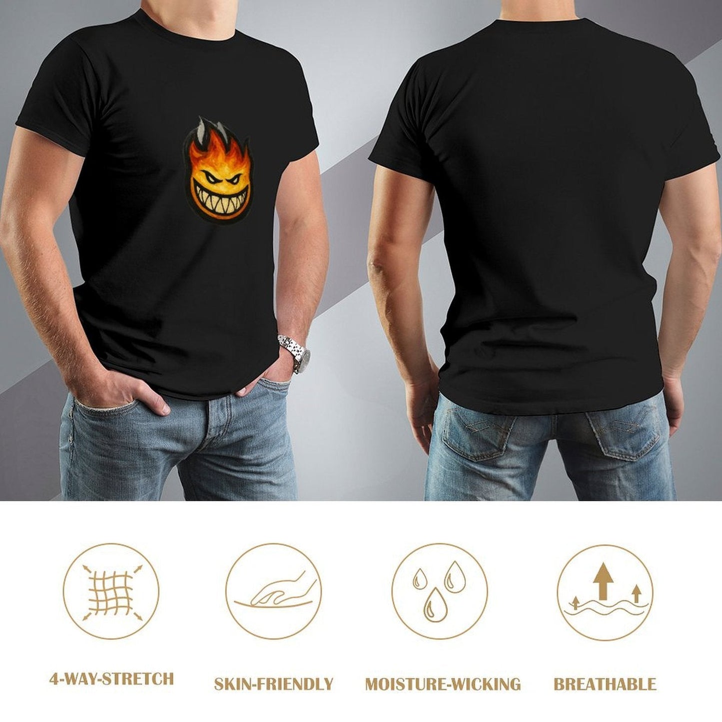 ,Men's Cotton Short - sleeved T-shirt, Breathable Loose - fitting Casual Summer Top, Suitable for Outdoor Activities and Daily Comfortable Wear,Men's T-shirt100%cottonz9ogpg503q3k - TrendyLookz